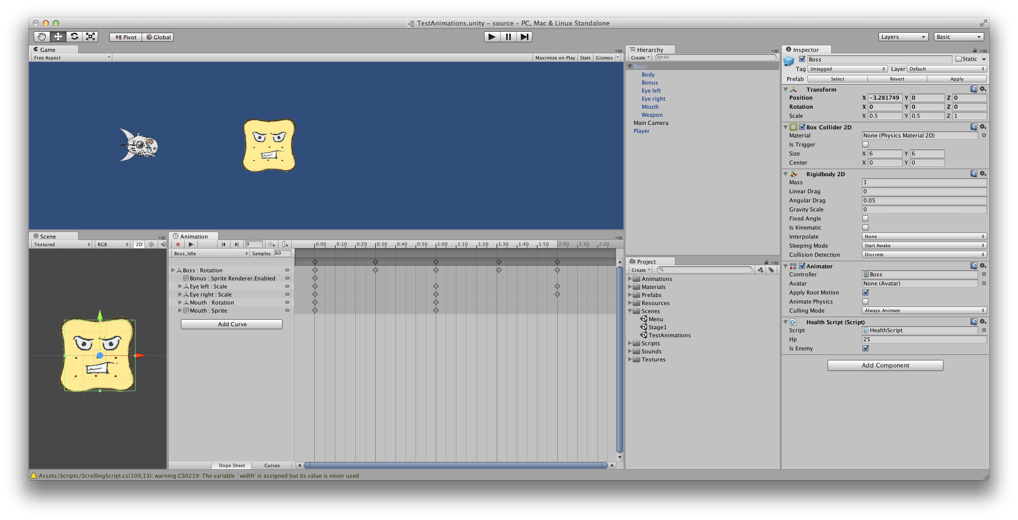 Making animations with Unity 2D (1/2) — Pixelnest Studio