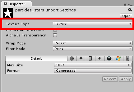 Star import settings